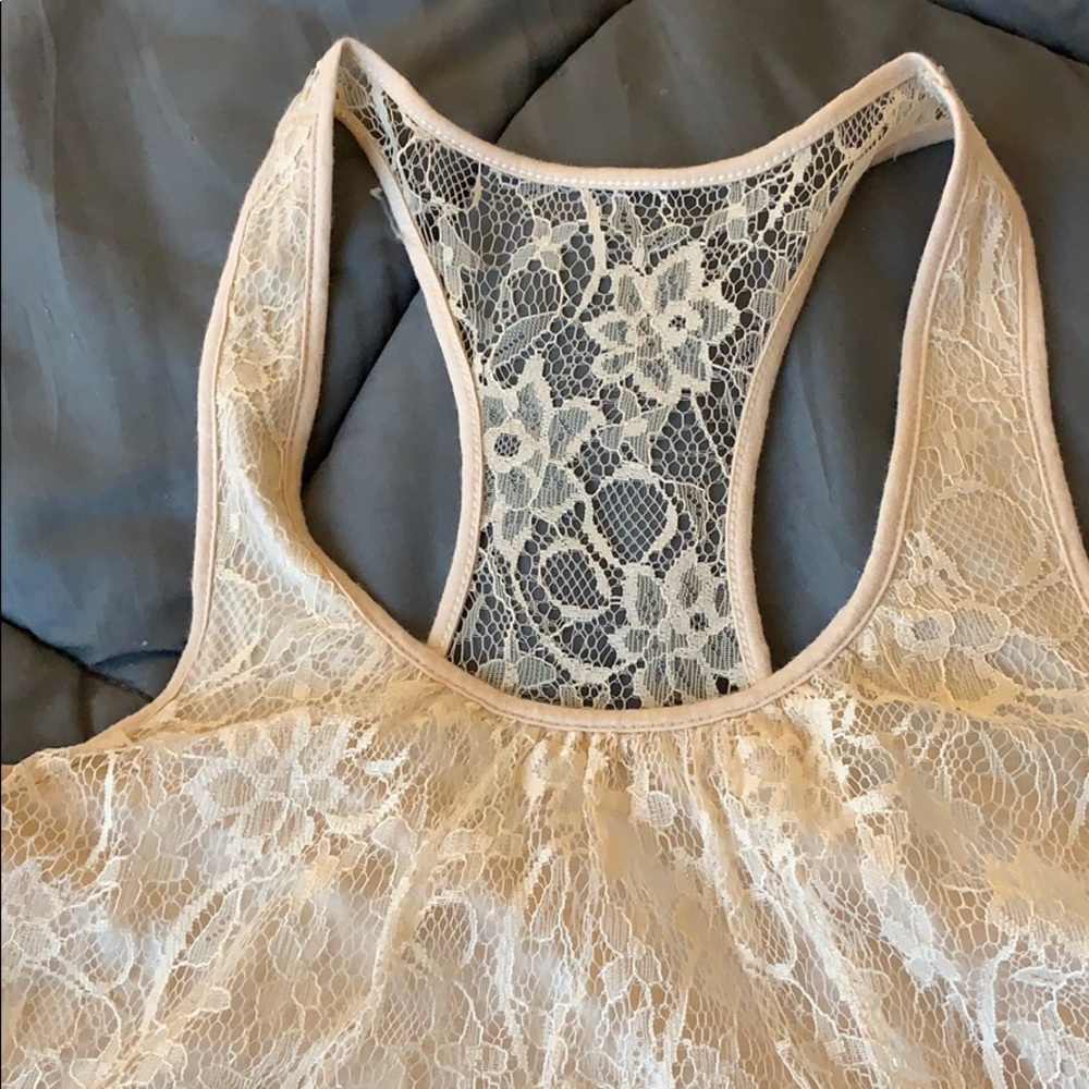 Express Racer-Back Laced Tank - Picture 2 of 8